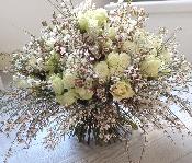 Bouquet de fleurs blanches Pour enterrement et crémation