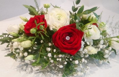 Centres de table avec fleurs de mariage