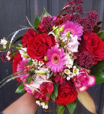 Bouquet de fleurs spécial "St Valentin"