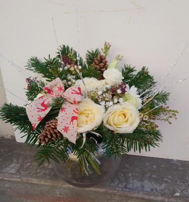 Bouquet de fleurs "Noël Nature"