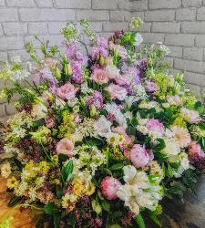 décors de cercueil fleurs